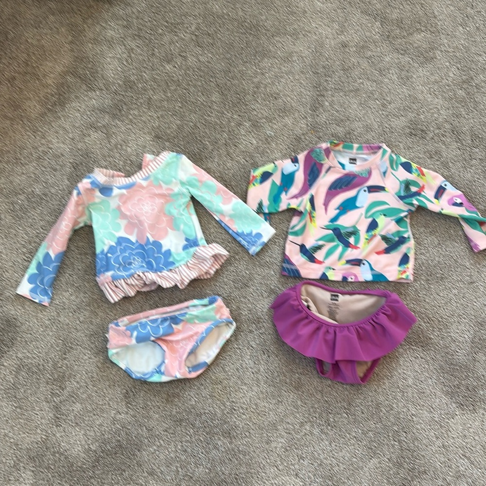 Baby Girl Swim- Ruffle Butts and Tea Collection